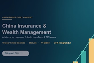 advise on china insurance and wealth management market entry