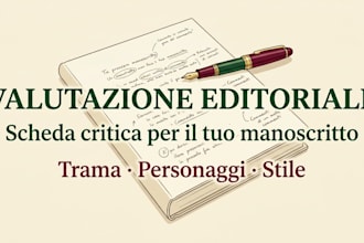 valutazione approfondita del tuo manoscritto