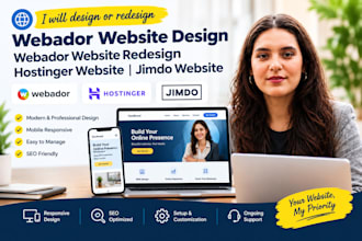 webador website design webador website redesign hostinger website jimdo website