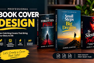 design an ebook,  paperback, hardcover for your book