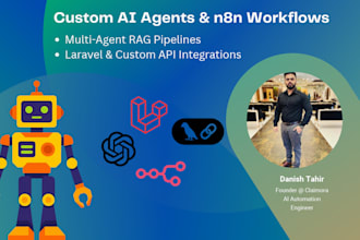build custom ai agents, rag pipelines and n8n workflows