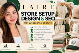 faire storefront design faire wholesale catalog faire store marketing faire VA