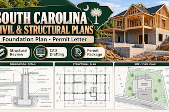 civil and structural engineer, permit letter, structural plan, foundation plan