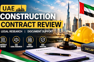 review uae construction contracts and identify legal risks