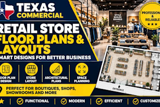 design texas commercial retail store floor plans and layouts