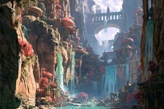 create fantasy environment concept art