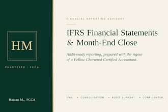 prepare ifrs financial statements and month end close as an fcca