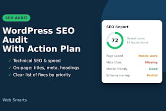 do a wordpress SEO audit with a clear action plan