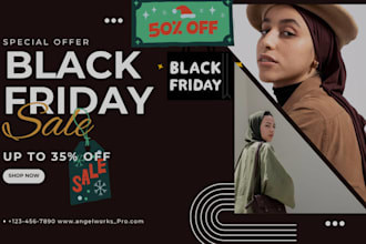 design black friday landing page holiday sale page and promo page redesign