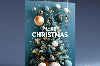 design a christmas card, greetings card, christmas