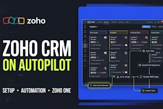 setup zoho CRM, zoho one, zoho campaigns, zoho forms, zoho sites automation