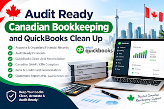 do quickbooks bookkeeping clean up and corporate tax accounting canada