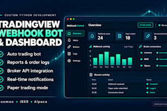build a tradingview webhook trading bot in python for moomoo and more