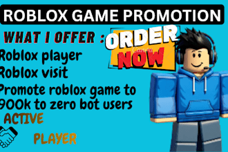 roblox game promotion, roblox advertising , promote to 500k gamers