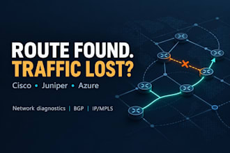 troubleshoot cisco juniper bgp and azure networking