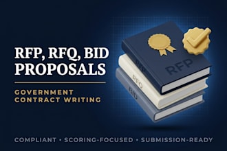 write rfp response, rfq, bid proposal for government contract