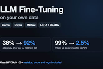 fine tune llm like llama, mistral, qwen or gpt on your custom data with lora