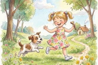 illustrate children story book illustration, children story, book illustration