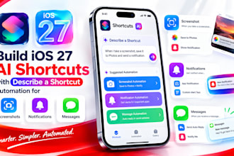 build ios 27 ai shortcuts with describe a shortcut automation apple shortcut