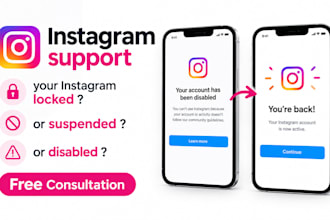 provide professional instagram support and appeal guidance