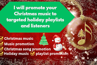 promote your christmas music to targeted holiday playlists and listeners