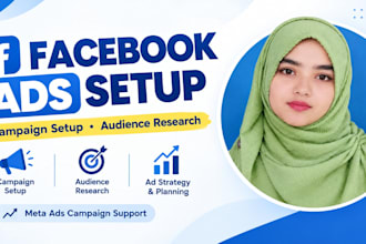 set up facebook ads campaigns and audience targeting