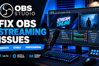fix obs studio lag, audio and streaming issues