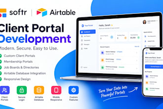 build a softr client portal using airtable