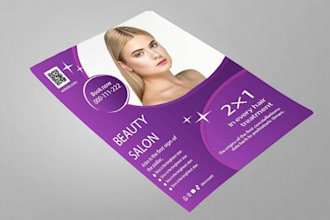 design a modern beauty salon flyer for your business