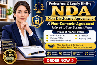 draft nda, non compete, non disclosure agreement