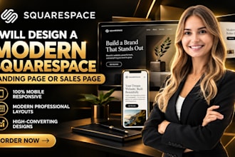 design squarespace landing page sales page custom css squarespace expert