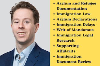 be refugee lawyer and write asylum application, writ of mandamus