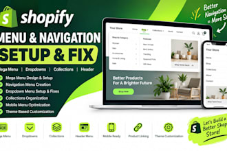 create shopify mega menu navigation dropdown fix collections store menu issues
