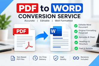 convert PDF files into editable word documents
