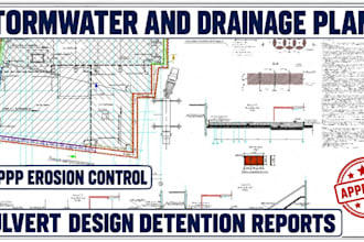 ce culvert swppp erosion control stormwater management drainage detention report
