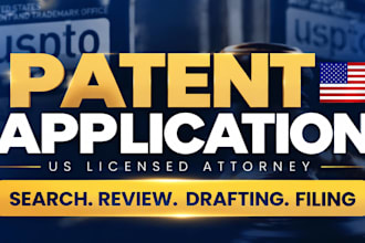 draft and review US patents, provisional applications and uspto documents
