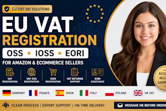 do eu vat registration, vat oss, ioss and eori for amazon ecommerce sellers