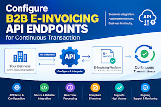configure b2b e invoicing api endpoints for continuous transaction
