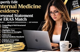 expertly edit internal medicine residency personal statement for eras match