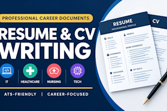 write a professional resume CV for IT healthcare nursing and tech jobs