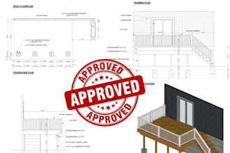review architectural plans, patio, porch, deck plans