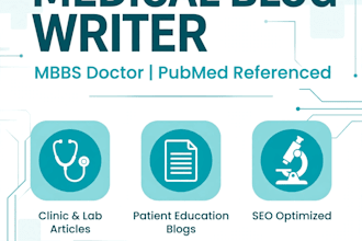 write medical blogs, health article as mbbs doctor with pubmed references