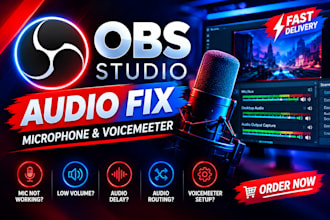 fix obs studio audio, microphone and voicemeeter issues
