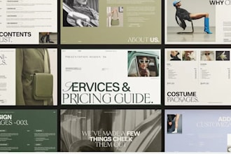 design architecture portfolio and construction business powerpoint presentation