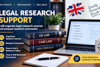 organize legal research sources and prepare research summaries