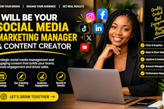 be your social media marketing manager and content creator