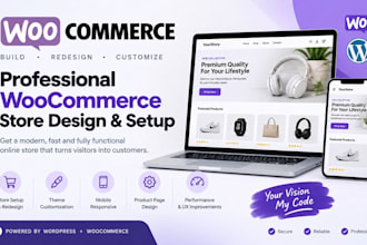 do woocommerce store redesign, optimize and cro for ecommerce sales