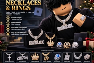 create custom roblox 3d necklaces and rings