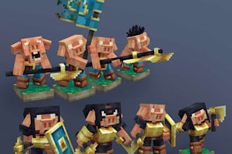 create custom minecraft models, textures and animations in blockbench
