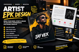 create a professional electronic press kit epk for musicians and artists